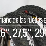 El tamaño de las ruedas en la bicicleta de montaña