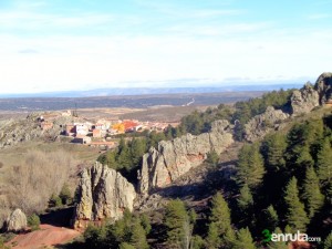 Bronchales desde la pista de regreso