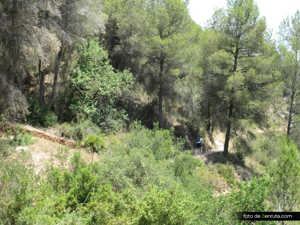 Tramo final de senda tras el Acueducto hacia Xàtiva