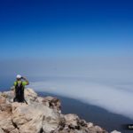 El mar de nubes desde el pico del Teide es increible