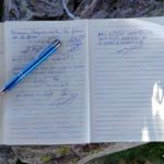 Firmamos en el libro de cumbres de Sierra Alta