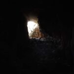 Entrada a la Cova del Colom desd el interior de la cueva